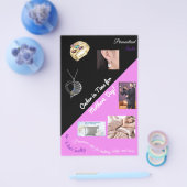 コントラストの小さなフライヤー – A6-esque適応 チラシ (シングル)