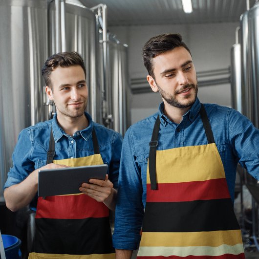 コントラストイエロー（赤） エプロン