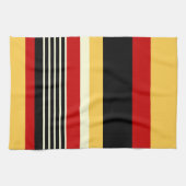 コントラストイエロー（赤） キッチンタオル (横)