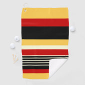 コントラストイエロー（赤） ゴルフタオル (インサイチュ)