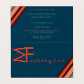 コントラストカラープロフェッショナル 名刺 (外部フラット)