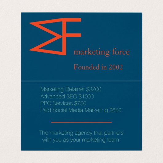 コントラストカラープロフェッショナル 名刺 (内部フラット)