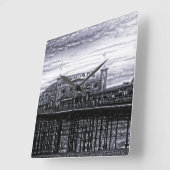 コントラストブライトンピア スクエア壁時計 (傾斜)