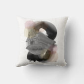 コントラストミニマル抽象芸術アートワーク装飾用クッション クッション (裏面)