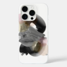 コントラストミニマル抽象芸術アートiPhone 16 Proケース