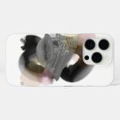 コントラストミニマル抽象芸術アートiPhone 16 Proケース Case-Mate iPhoneケース (裏面 (横))