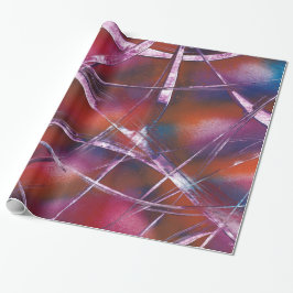 コントラストリカラフルボン ラッピングペーパー