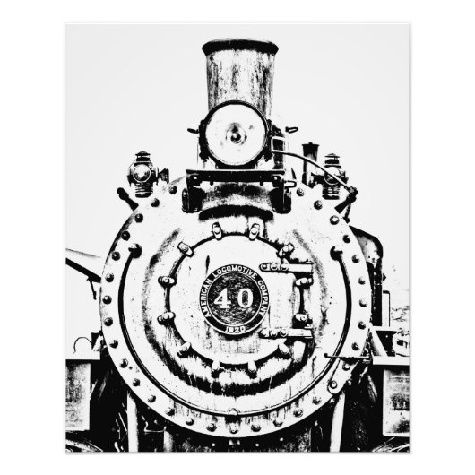 コントラスト列車 フォトプリント            (正面)