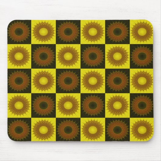 コントラスト抽象芸術モザイクタイル –  マウスパッド (正面)