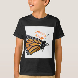 コントラストFlutterby Tシャツ