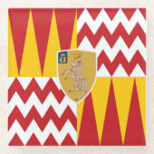 コントラダディバルディモントーン（ラムの谷） ガラスコースター (正面)