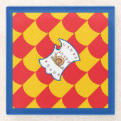 コントラダデッラキオシオラパリオ ガラスコースター (正面)