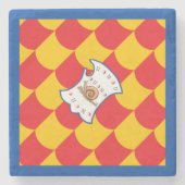 コントラダデッラキオシオラパリオ ストーンコースター (正面)