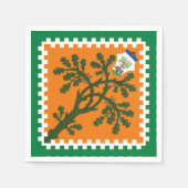 コントラダデッラセルバ（森）パリオディシエナ スタンダードカクテルナプキン (正面)