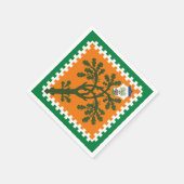 コントラダデッラセルバ（森）パリオディシエナ スタンダードカクテルナプキン (角)