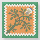 コントラダデッラセルバ（森）パリオディシエナ ストーンコースター (正面)