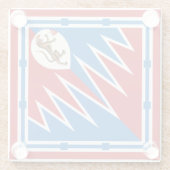 コントラダデッラパンテラ（パンサー）パリオ・ディ・シエナ ガラスコースター (裏面)