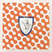 コントラダデルレオコルノ（ユニコーン）パリオ ガラスコースター (正面)