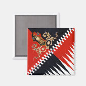 コントラダプリオラデッラシヴェッタ(フクロウ)パリオディシエナ マグネット (正面/裏面)