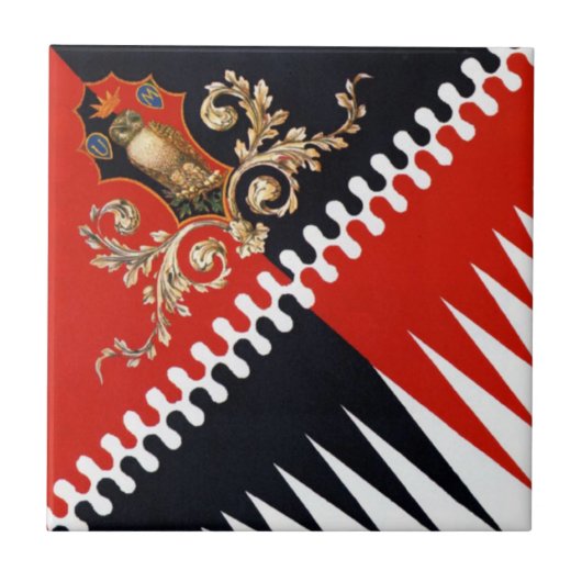 コントラダプリオラデッラシヴェッタ（フクロウ）パリオディシエン タイル (正面)