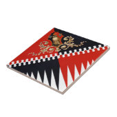 コントラダプリオラデッラシヴェッタ（フクロウ）パリオディシエン タイル (側面)