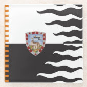 コントラダ・デラ・ルパ(She-Wolf)パリオ・ディ・シエナ ガラスコースター (正面)