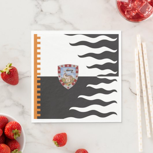 コントラダ・デラ・ルパ(She-Wolf)パリオ・ディ・シエナ スタンダードランチョンナプキン (インサイチュ)