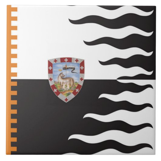 コントラダ・デラ・ルパ(She-Wolf)パリオ・ディ・シエナ タイル (正面)