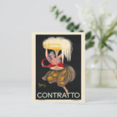 コントラットフランスヴィンテージポスター1922 ポストカード (スタンド正面)