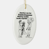 コントラバスがゾンビを爆発 セラミックオーナメント (右)