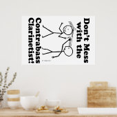 コントラバスのクラリネティストと散らかさないで ポスター (キッチン)