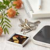 コントラバスのヘッドストック2 キーホルダー (側面)