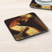 コントラバスのヘッドストック2 コースター (左側)