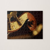 コントラバスのヘッドストック2 ジグソーパズル (横)