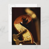 コントラバスのヘッドストック2 ポストカード (正面/裏面)