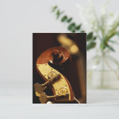 コントラバスのヘッドストック2 ポストカード (スタンド正面)