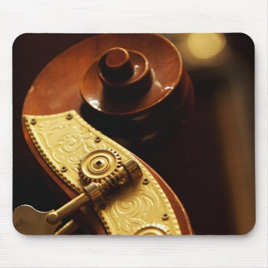 コントラバスのヘッドストック2 マウスパッド (正面)