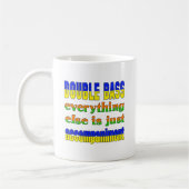 コントラバスは他のすべてちょうど付随物です コーヒーマグカップ (左)