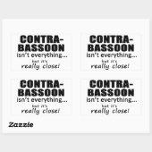 コントラバスは全てではない 長方形シール (シート)