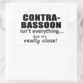 コントラバスは全てではない 長方形シール (バッグ)