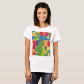コントラバスカラーブロックシャツ Tシャツ (正面フル)