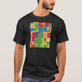 コントラバスカラーブロックシャツ Tシャツ