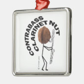 コントラバスクラリネットナット メタルオーナメント (左)