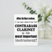 コントラバスクラリネット最重要楽器 ポストカード (スタンド正面)