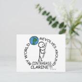 コントラバスクラリネット – ワールドリボルブのまわりに ポストカード (スタンド正面)