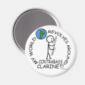 コントラバスクラリネット – ワールドリボルブのまわりに マグネット (正面/裏面)