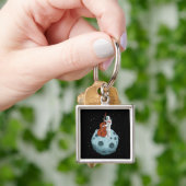 コントラバスジャズミュージックアップライトバスダブルベース キーホルダー (手)