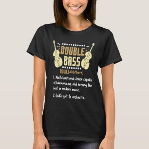 コントラバスプレーヤー用ダブルベース Tシャツ