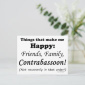 コントラバスーンは私を幸福にする ポストカード (スタンド正面)