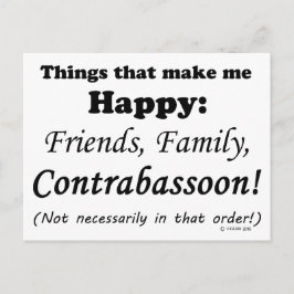 コントラバスーンは私を幸福にする ポストカード